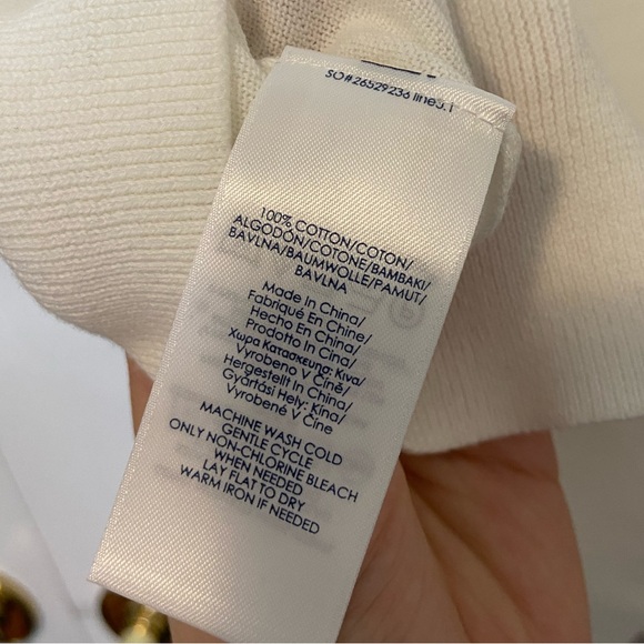 Chaps lightweight cotton knit mock neck tee NWT - Picture 3 of 6